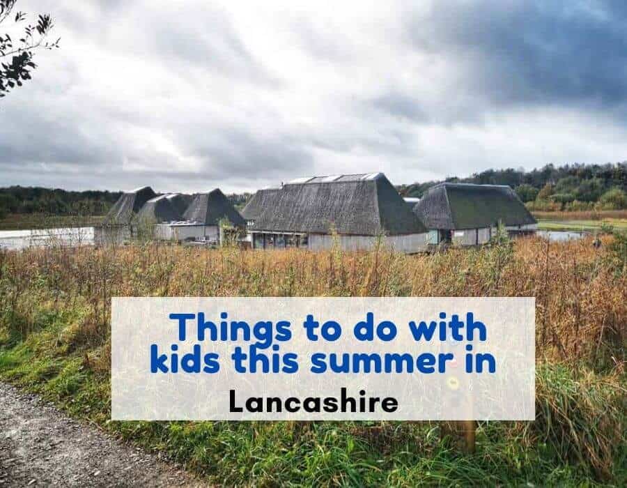 Picture of floating building at Brockholes, Preston. Text reads things to do with kids this summer in Lancashire