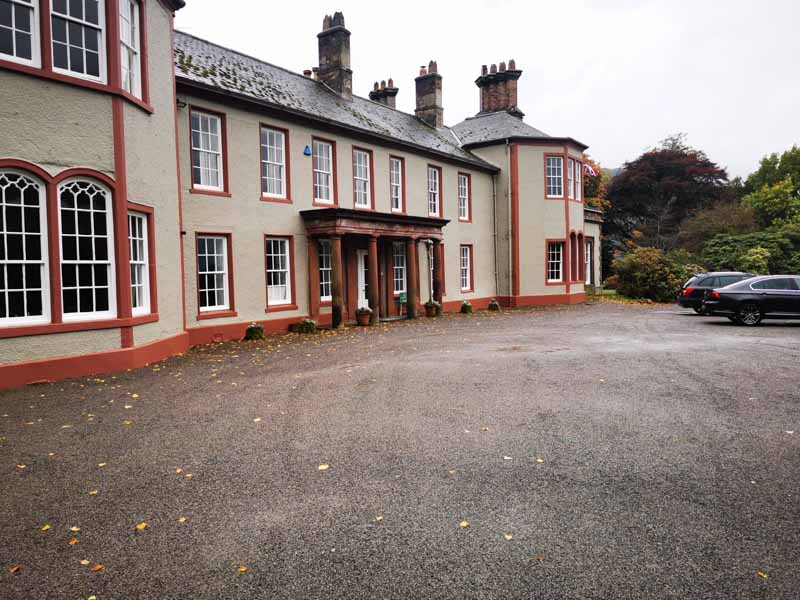 Front of a large house, Mirehouse