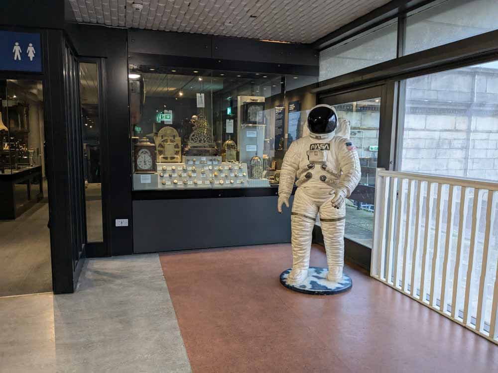 Museum with a space man suit